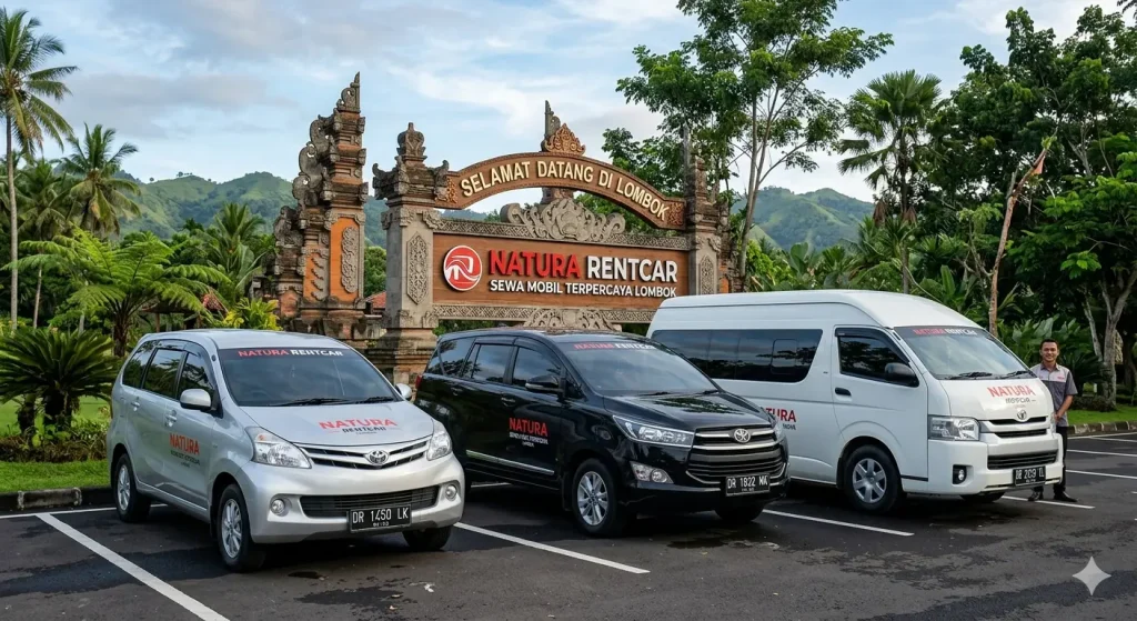 Armada rental mobil Selong dari Natura Rentcar siap melayani perjalanan di Lombok Timur.