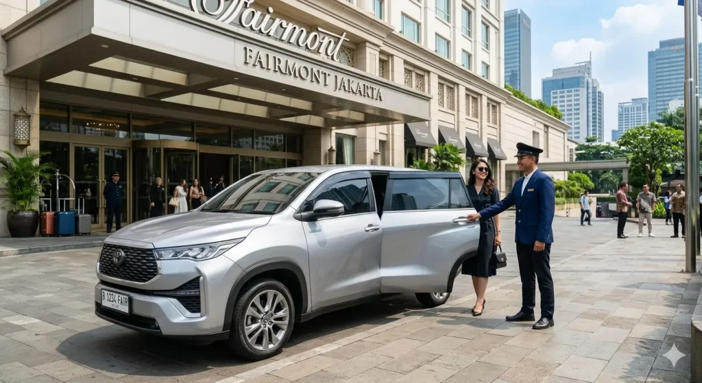  Layanan sewa mobil dekat Fairmont Senayan dengan sopir profesional.