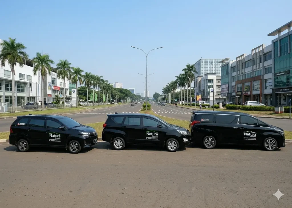 Rental mobil Perigi Lama Natura Rentcar armada lengkap di Bintaro Jaya
