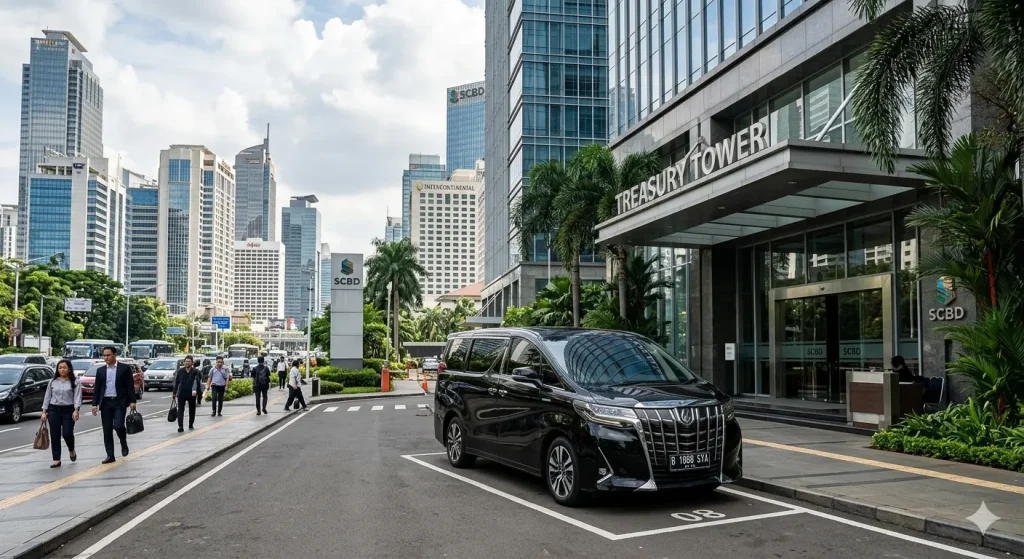 rental mobil Senayan Natura Rentcar di kawasan SCBD